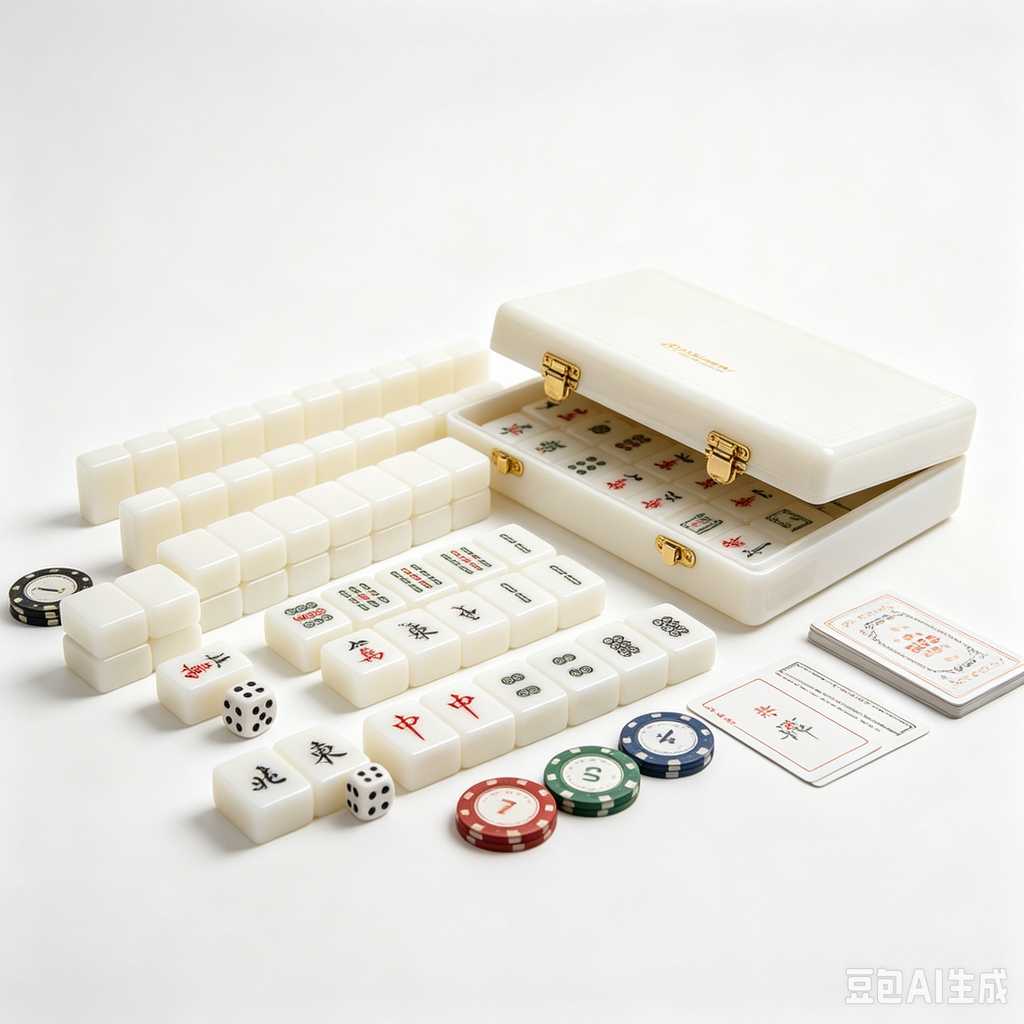 wood mahjong tiles